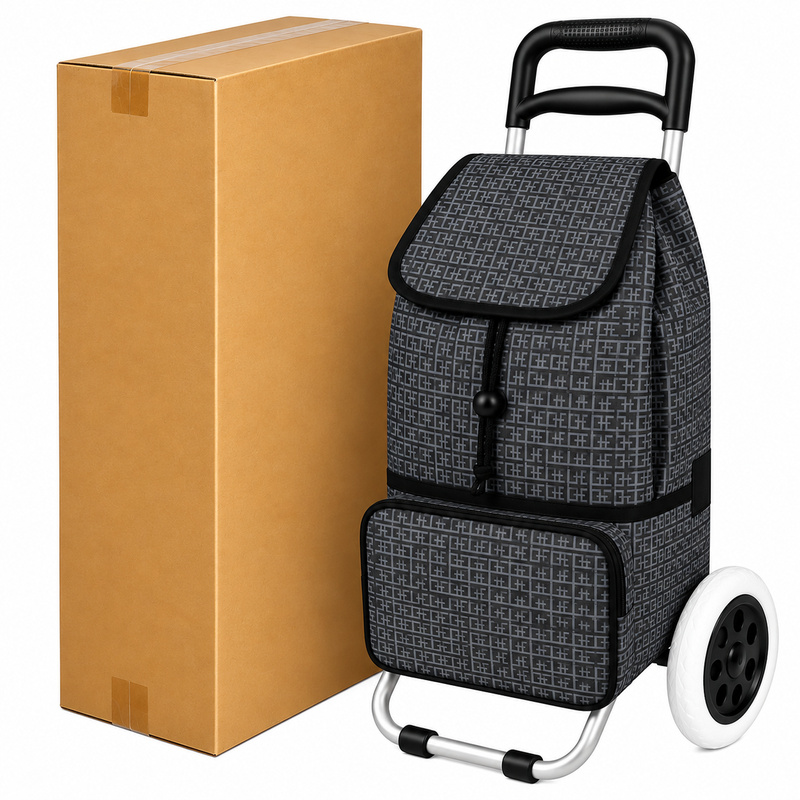 ST-02 Box Of 10 Black G 2 Wheeler Trolley (New) (image for) ST-02 Box Of 10 Black G 2 Wheeler Trolley (New)